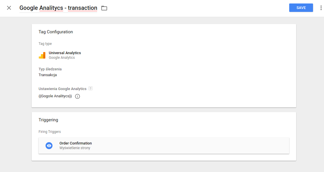 Google Tag Manager - Konfiguracja Google Analytics śledzenie konwersji