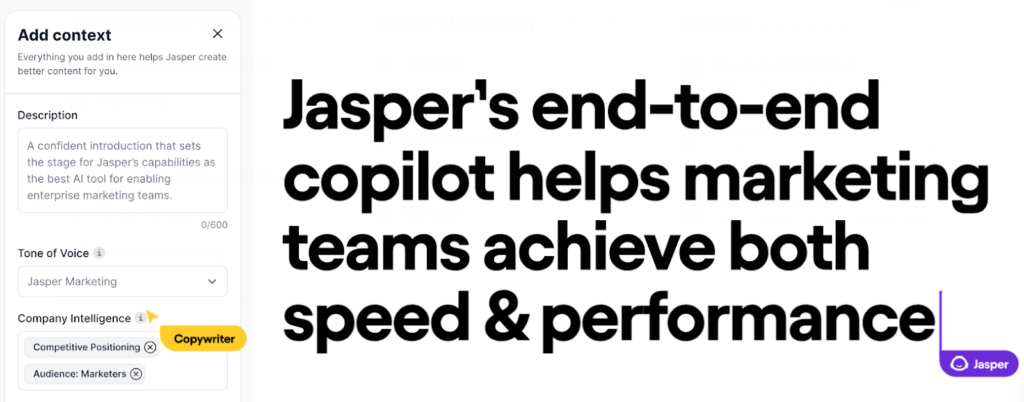 Jasper - narzędzie do tworzenia treści