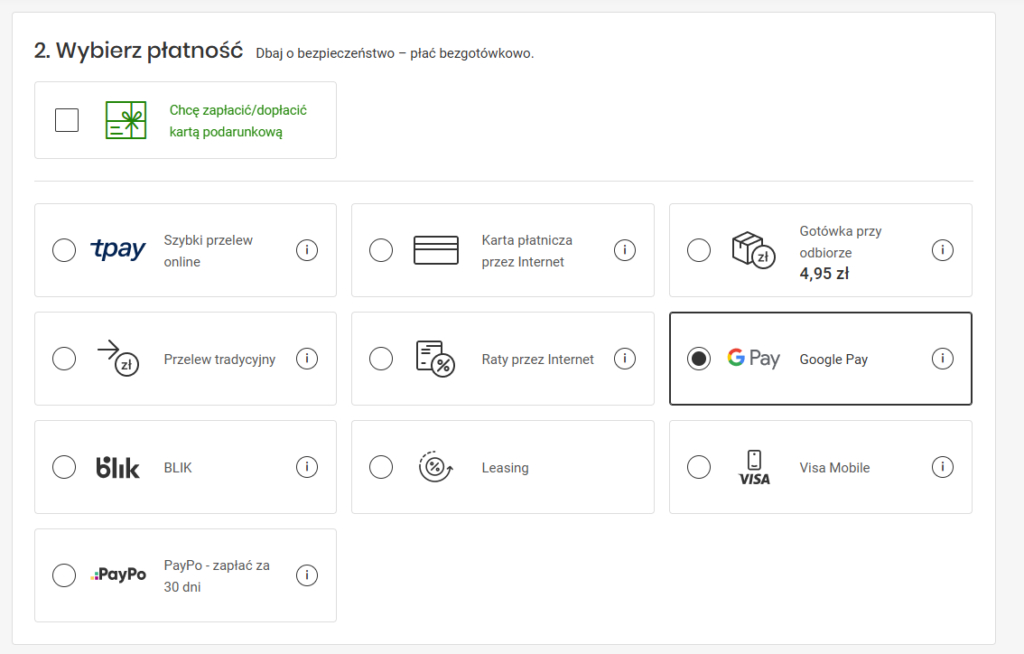 szybkie płatności w sklepie internetowym