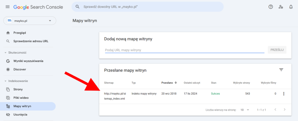 Dodanie mapy strony do Google Search Console jest kluczowe pod kątem indeksowania naszej witryny