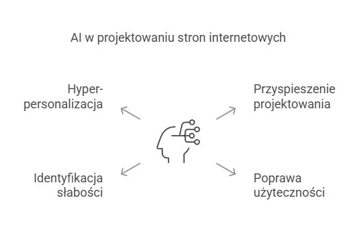 AI pomoże na wiele sposobów w procesie projektowania stron