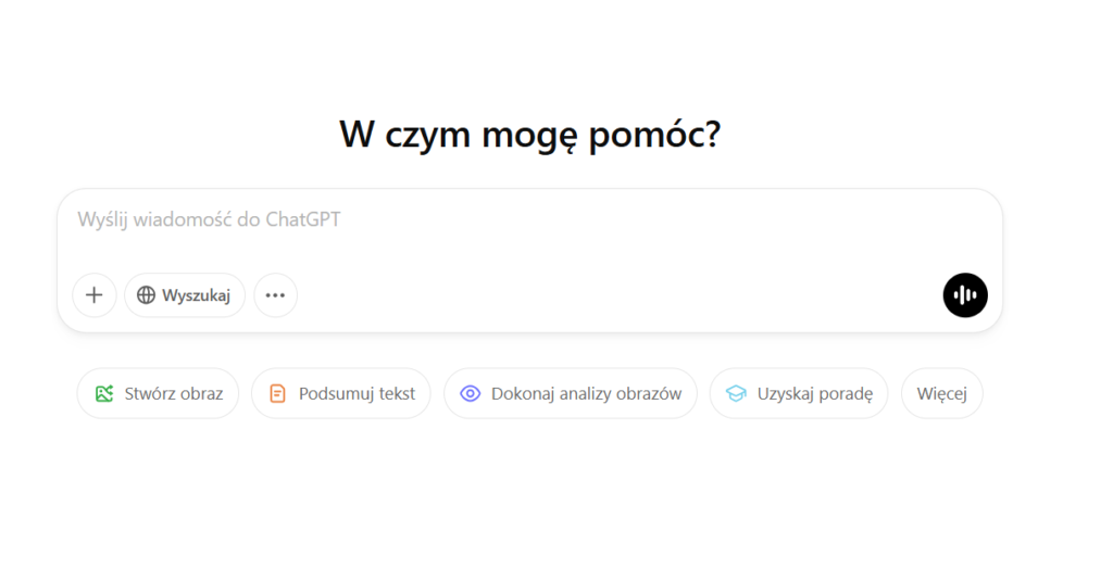 narzędzie AI - ChatGPT od OpenAI